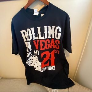 Rolling In Vegas For My 21st Birthday Large T-shirt